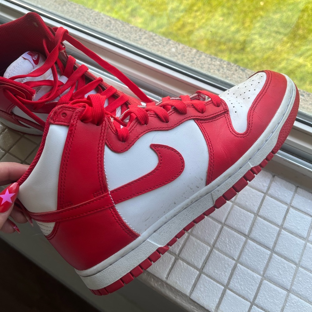 RED NIKE DUNKS